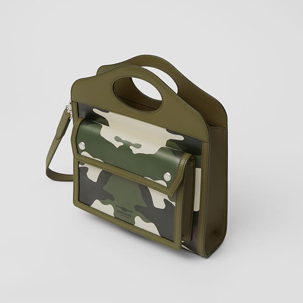 【バーバリー ポケットバッグ 偽物】カモフラージュプリント キャンバス 80431271